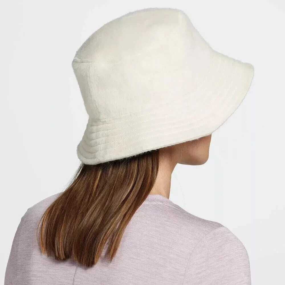 Alpine Design Brushed Bucket Hat Women OSFM Cream Soft Winter Warm Neutral Cozy
